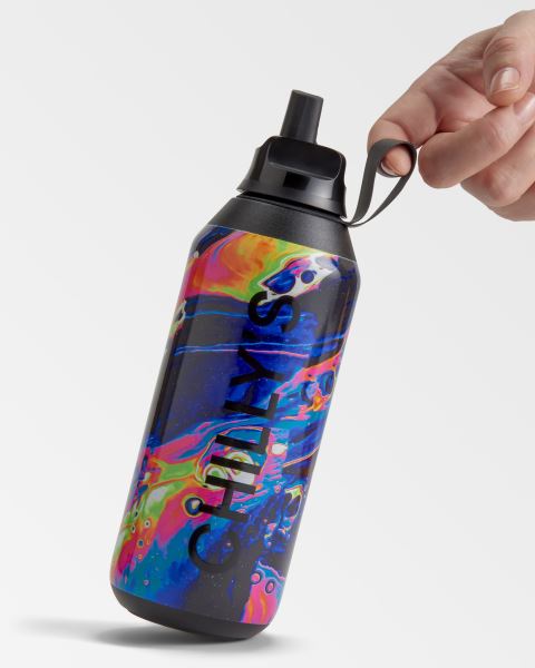 Chilly's Dreamscape 500ml / 1L Series 2 Flip Bottle Neon Galaxy | LS9462503