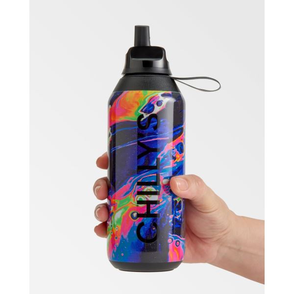 Chilly\'s Dreamscape 500ml / 1L Series 2 Flip Bottle Neon Galaxy | LS9462503
