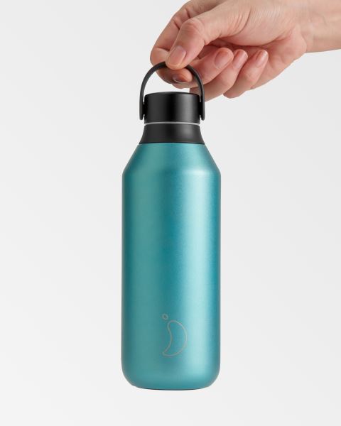 Chilly's Metallic 350ml / 500ml / 1L Series 2 Bottle Green | LU0132856