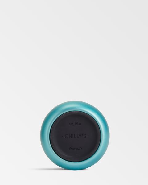 Chilly's Metallic 350ml / 500ml / 1L Series 2 Bottle Green | LU0132856