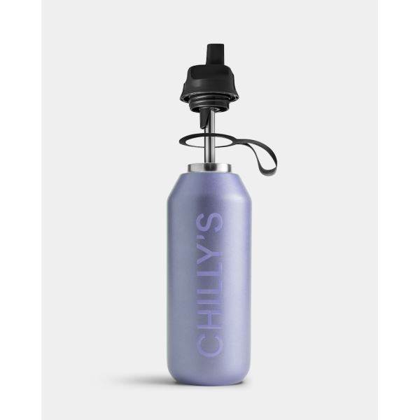 Chilly\'s Metallic 500ml / 1L Series 2 Flip Bottle Lavender | LG1523467