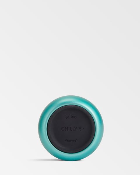 Chilly's Metallic 500ml / 1L Series 2 Flip Bottle Green | FJ4219675