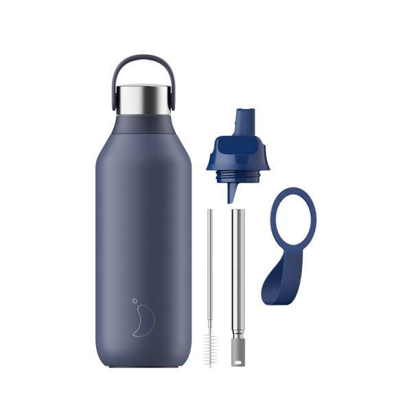 Chilly\'s Series 2 Bottle and Flip Lid Duo 340ml / 500ml / 1L Bundles Grey | BC8730942