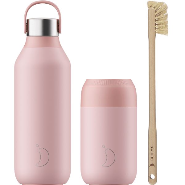 Chilly\'s Series 2 Classics 340ml / 500ml / 1L Bundles Pink | AO9340856