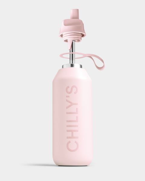 Chilly's Solid Colours 500ml / 1L Series 2 Flip Bottle Pink | YL9127086